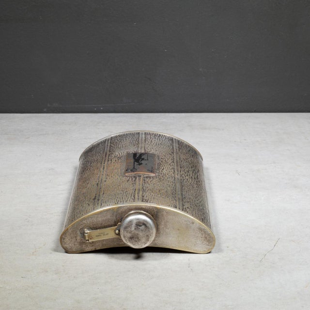 ABOUT Antique hip flask featuring a "WDW" monogram and image of an inebriated man in top hat and tails. The twist off cap...
