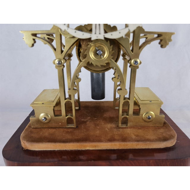 Antique English Skeleton Clock, 1850s For Sale - Image 6 of 18