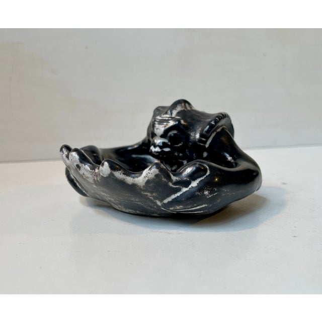 Ceramic Antique Bowl in Glazed Ceramic by Karl Hansen Reistrup for Herman Kähler, 1890s For Sale - Image 7 of 8