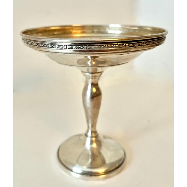 Sterling Silver Weighted Pedestal Compote For Sale - Image 11 of 11