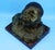 1920s Pietro Ceccarelli, Bust of Newborn Baby First Cry, 1890s, Bronze and Marble For Sale - Image 5 of 18
