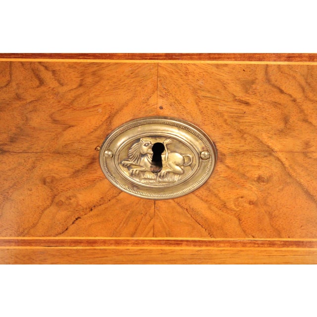 Antique Continental Louis XVI Style Walnut Chest of Drawers For Sale - Image 10 of 13