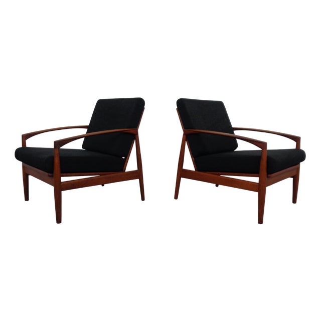 Goldfeder Teak Armchairs from Carl Straub, Germany, 1950s, Set of 2 For Sale