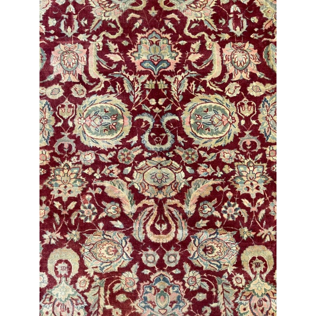 Textile 1900s Antique Indian Rug - 14'8'' X 12'0'' For Sale - Image 7 of 9