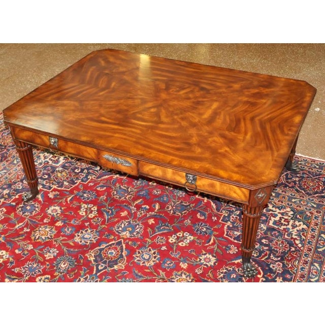 Theodore Alexander Althorp Mahogany Regency Style Cocktail Coffee Table Dimensions : 48" Wide X 34" Deep X 19.25" Tall...
