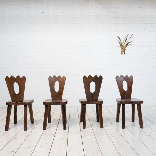 1960s Elm Chairs, 1960s, Set of 4 For Sale - Image 5 of 7