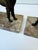 Antique French Art Deco Borzoi Bookends on Marble Bases – Pair, Sourced in Paris For Sale In Buffalo - Image 6 of 10