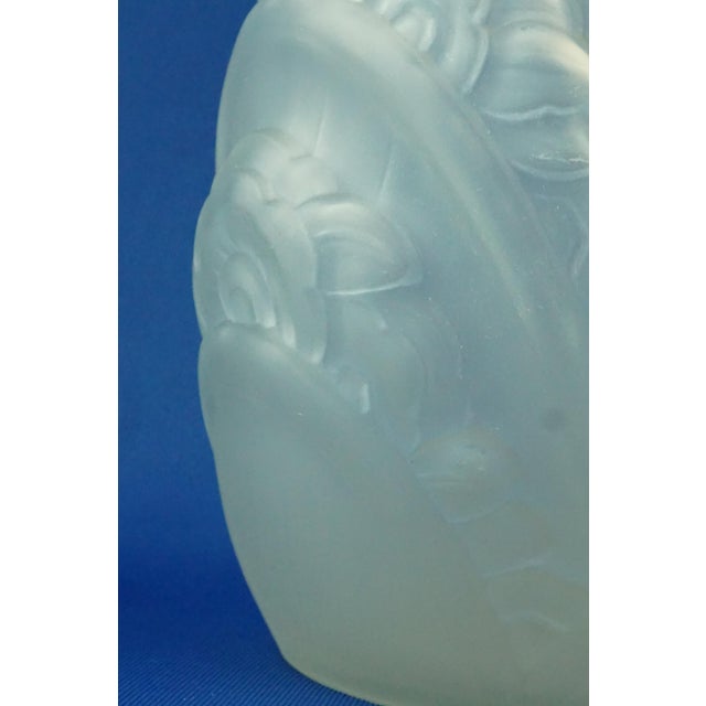 20th Century Art Nouveau Glass Vase Decorated with Bas-Relief from Muller Frères, Lunéville, France, 1900s For Sale - Image 14 of 18