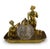 Antique Gilt Bronze & Glass Figural Inkwell Sign For Sale - Image 9 of 10