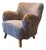 Swedish Designer, Sheepskin Club Chair, Sweden, 1940s For Sale