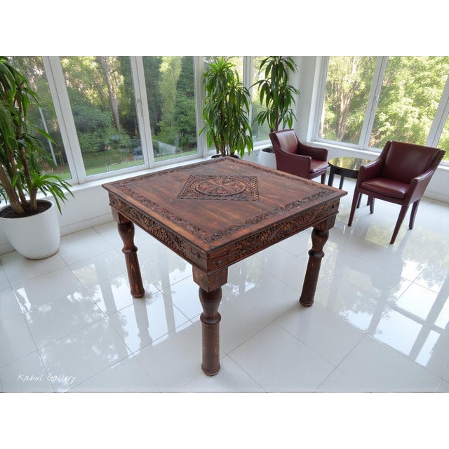 Vintage Wooden Dining Table, 1970s For Sale - Image 3 of 17
