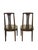 Pair of Vintage Mid-Century Modern High-Back Cane Dining Chairs, Stamped Denmark For Sale - Image 15 of 18