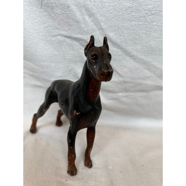 Art Deco 1920s Hard to Find Very Rare Doberman Pinscher For Sale - Image 3 of 11