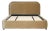 Renfrow Velvet Rounded Midcentury Modern Queen Bed Frame For Sale