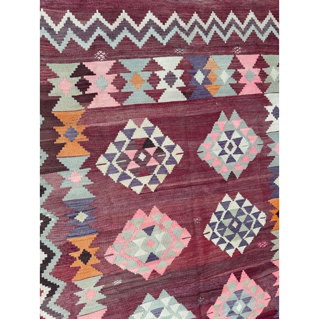 Mid-Century Turkish Anatolian Kilim Rug, 1950s For Sale - Image 16 of 18
