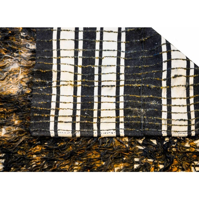 1960s Vintage Shaggy Turkish Tulu Rug For Sale In Chicago - Image 6 of 7