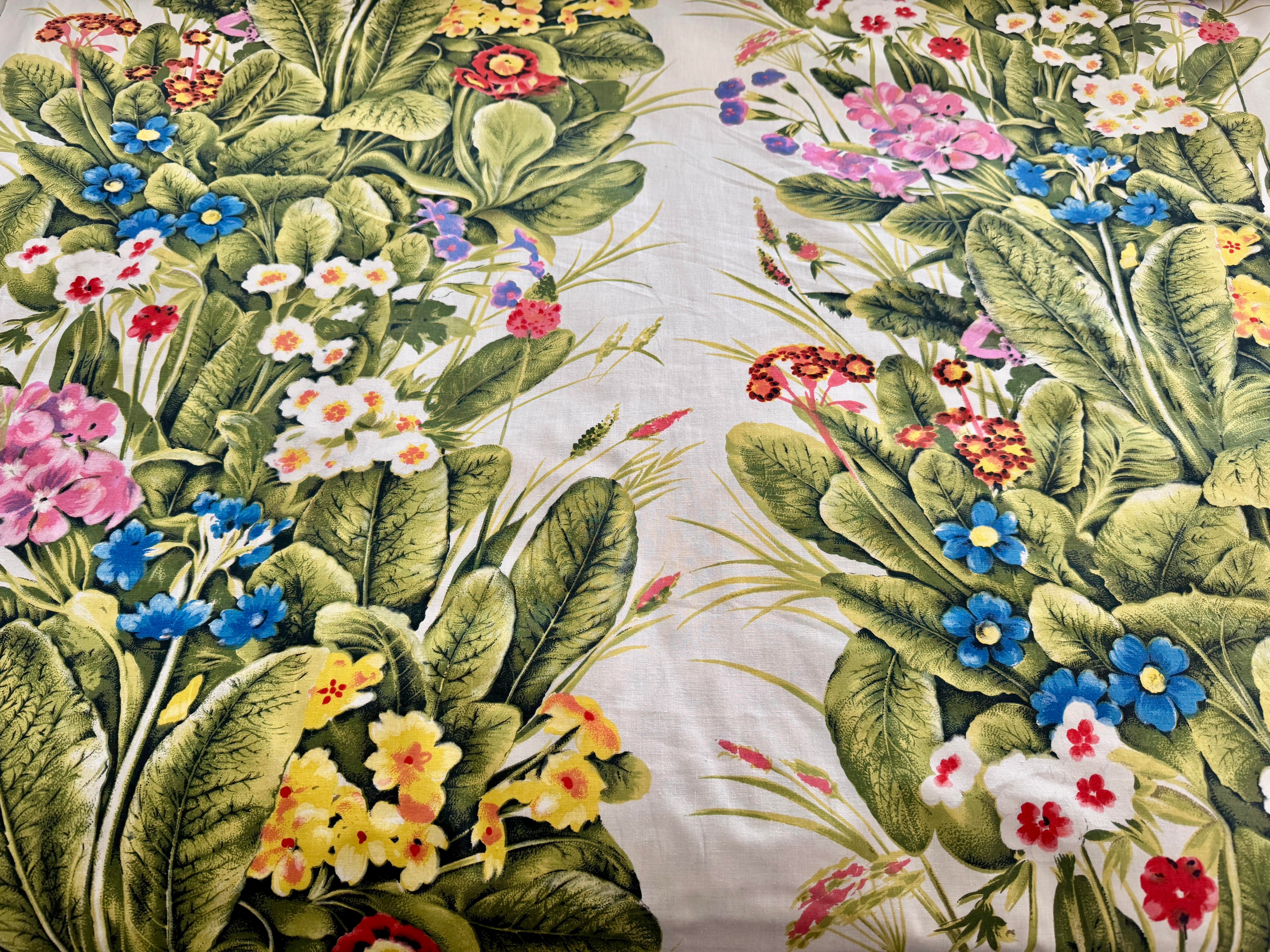 Old World Weavers Floral Chintz Fabric by the Yard | Chairish