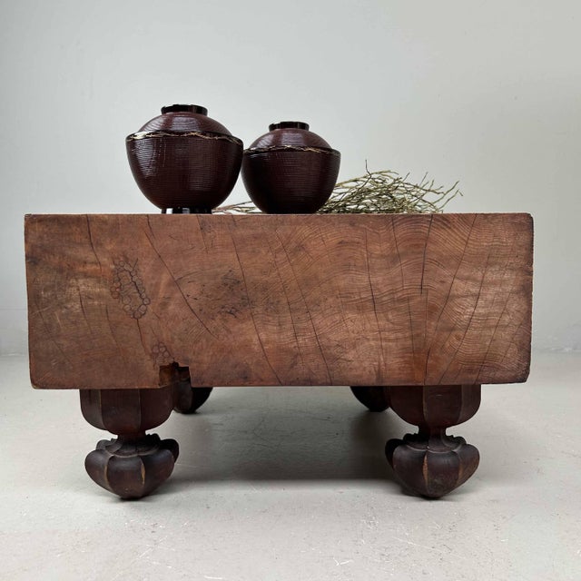 Low Keyaki Wooden Table, Japan., 1920s For Sale - Image 13 of 15
