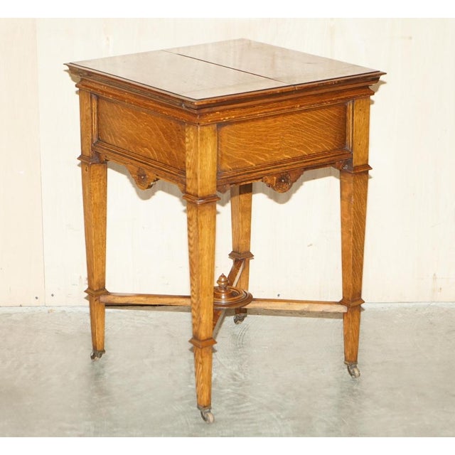 French polished, Victorian circa 1860-1880 "The Eclipse" Elevette drinks table made. This really makes serving drinks a...