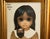 Authentic Oil Painting on Panel "Big Eyes" Beautiful Young Girl With Siamese Cat by Margaret Keane, 1980 For Sale - Image 9 of 14