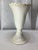 Vintage Victorian Boho Chic Two-Tone Fan White Fan Vase. For Sale - Image 4 of 7