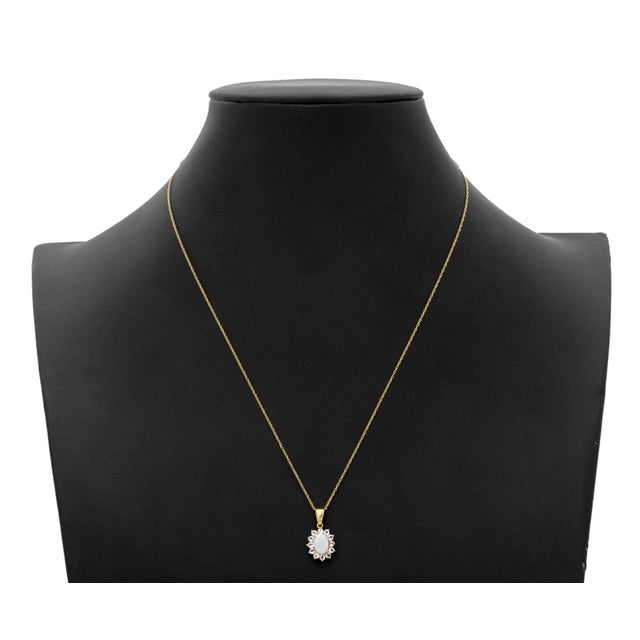 Modernist Opal and Tanzanite 14k Yellow Gold Jewelry Set, 3 For Sale - Image 10 of 12
