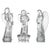 Crystal Christmas Angels from Baccarat, France, 1970, Set of 3 For Sale - Image 12 of 12