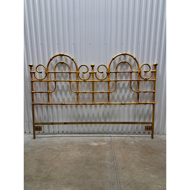 Mid 20th Century Kessler 270 Mid-Century Modern Gold Guild Headboard For Sale - Image 9 of 11