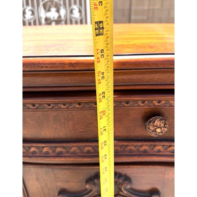 A Vintage Drexel Heritage French Provincial Style Wooden Door Nightstand For Sale - Image 10 of 12