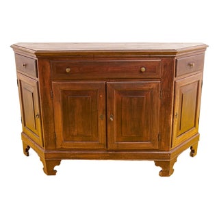 Antique Italiian Walnut Credenza For Sale