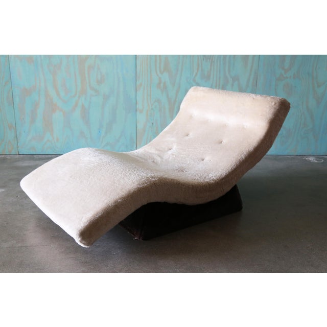 Textile 1960s Wave Chaise Lounge by Caraway Furniture After Adrian Pearsall Mid Century Modern For Sale - Image 7 of 14
