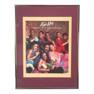 1988 Alvin Ailey Dance Company 30th Anniversary Poster, Framed For Sale