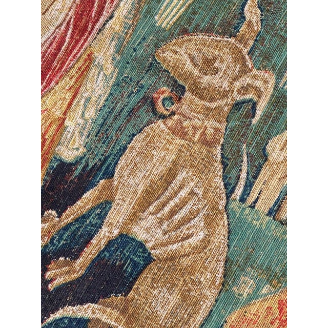 French Tapestry Screenprinted by Hand, 1970s For Sale - Image 18 of 18