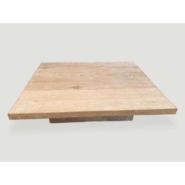 Andrianna Shamaris Signature St. Barts Teak Wood Coffee Table For Sale - Image 17 of 18