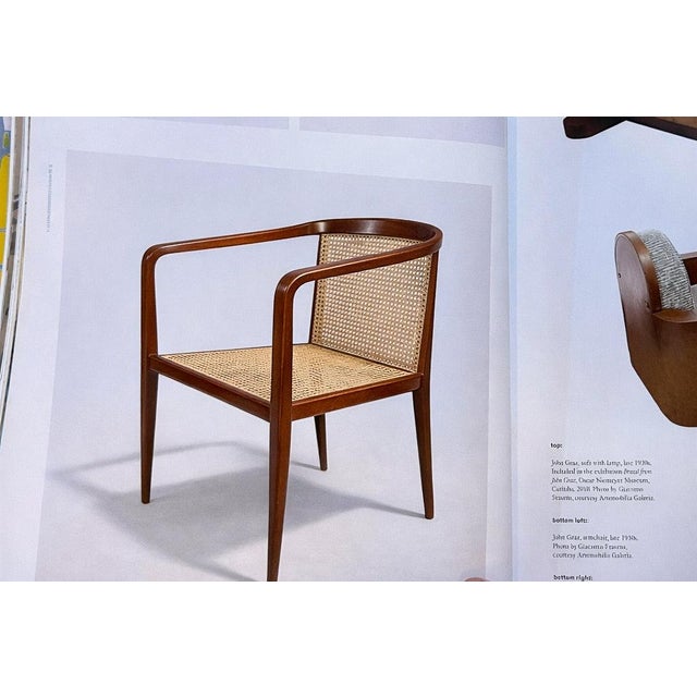 Armchair in Hardwood & Cane, John Graz, 1950s For Sale - Image 13 of 13