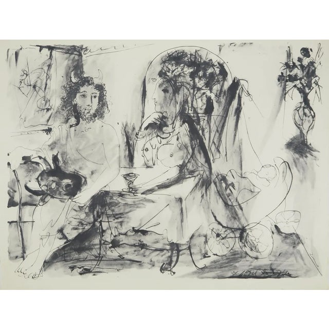 Pablo Picasso, The Mask, Lithograph and Stencil For Sale - Image 6 of 6