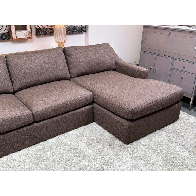 Arhaus Arhaus Ashby Collection Sectional With Chaise Lounge, Wiley Earth For Sale - Image 4 of 12