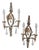 Gold and Silver Leaf Sconces from Banci Firenze, 1970s, Set of 2 For Sale