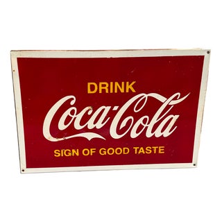 Vintage Coca-Cola Sign, 1960s For Sale