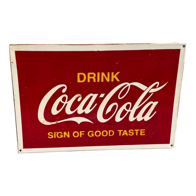 Vintage Coca-Cola Sign, 1960s For Sale