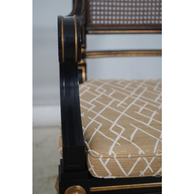Set of 4 Baker Neoclassical Regency Armchairs For Sale - Image 14 of 18