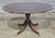 Wood Late 20th Century Stickley Oval Federal Style Mahogany Dining Table W 2 Leaves Brass Paw Feet For Sale - Image 7 of 11