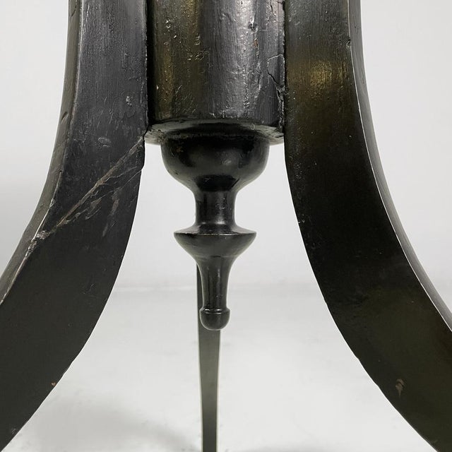 Art Deco Italian Dining Table in Black Wood, 1930s For Sale - Image 14 of 17