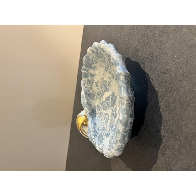 Hand-Decorated Shell Ceramic Vide Poche, 1890s For Sale - Image 3 of 3