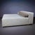 Animal Skin White Leather Lounge Platform Sofa – Sculptural Low Profile Design (Loom) For Sale - Image 7 of 7