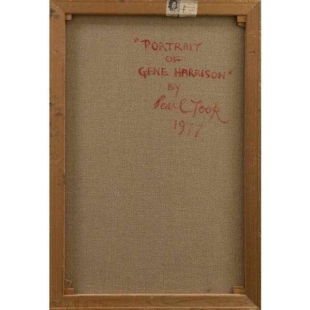 Textile 'Portrait of Gene Harrison' by Pearl Took, 1977; California Woman Artist, Pasadena, Otis Art Institute For Sale - Image 7 of 8