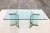 1970s Pace Collection Glass Dining Table With Double Pedestal Glass and Brass Base For Sale - Image 11 of 11