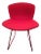 Side Chair with Red Hopsack Upholstery by Harry Bertoia for Knoll International, 1960s For Sale