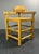 Postmodern Brutalist Dutch Oak Corner Chair with Rush Seat, 1970s For Sale - Image 12 of 18