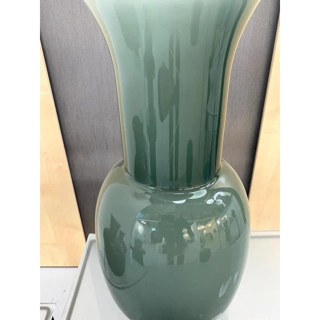 Contemporany Vase Murano Glass Multicolored like venini style from Simoeng diameter 17 cm = 6.7" height 38 cm = 14.96"...